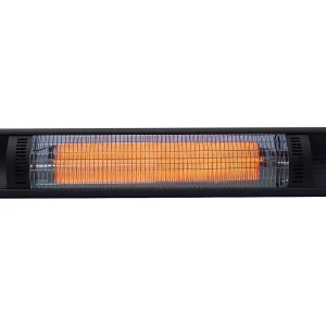 Hangende terrasverwamer elektrische heater terras koolstofvezel "Bola" – 2000W – Zwart