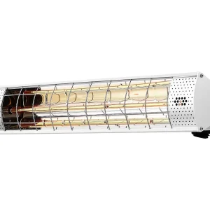 Hangende terrasverwamer infrarood heater terras – 2000W – Zilver