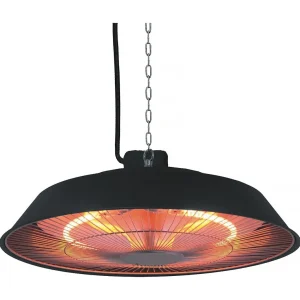 Hangende terrasverwamer elektrische heater terras – 1500W – Zwart