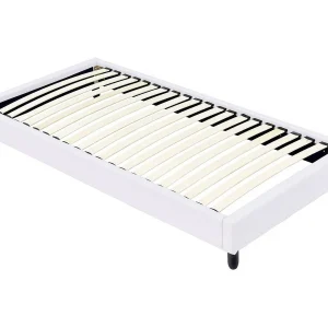 Bed bedframe met lattenbodem – 90 x 190 cm – 20 latten – Wit Bed bedframe met lattenbodem – 90 x 190 cm – 20 latten – Wit