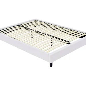 Bed bedframe met lattenbodem – 160 x 200 cm – 13 latten – Wit Bed bedframe met lattenbodem – 160 x 200 cm – 13 latten – Wit