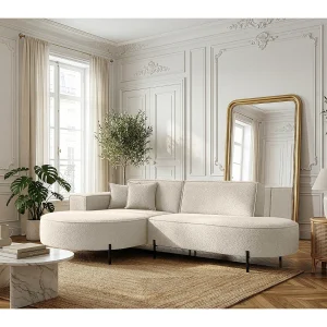 Hoekbank Parma Studio Hills, voor de woonkamer, stof Quelle, links, crème (02) Hoekbank Parma Studio Hills, voor de woonkamer, stof Quelle, links, crème (02)