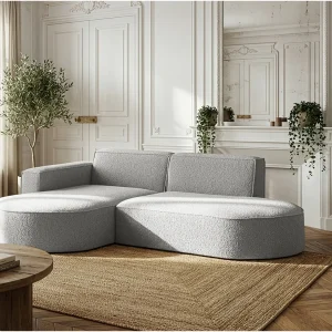 Hoekbank Parma Studio, voor de woonkamer, stof Quelle, links, lichtgrijs (83) Hoekbank Parma Studio, voor de woonkamer, stof Quelle, links, lichtgrijs (83)