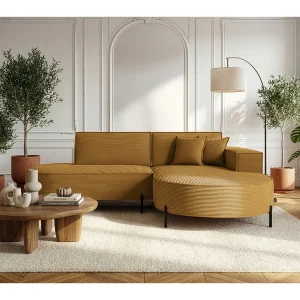 Hoekbank Parma Studio Hills, stof Poso, rechts, mosterdkleurig (01) Hoekbank Parma Studio Hills, stof Poso, rechts, mosterdkleurig (01)
