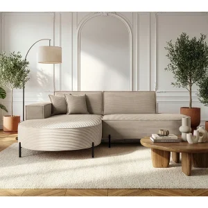 Hoekbank Parma Studio Hills, stof Poso, links, beige (02) Hoekbank Parma Studio Hills, stof Poso, links, beige (02)