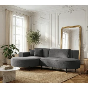 Hoekbank Parma Studio Hills, voor de woonkamer, stof Quelle, links, grijs (92) Hoekbank Parma Studio Hills, voor de woonkamer, stof Quelle, links, grijs (92)