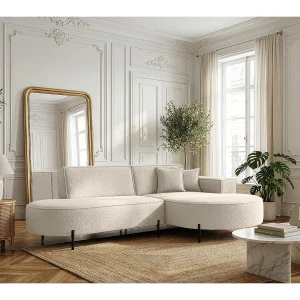 Hoekbank Parma Studio Hills, voor de woonkamer, stof Quelle, rechts, crème (02) Hoekbank Parma Studio Hills, voor de woonkamer, stof Quelle, rechts, crème (02)