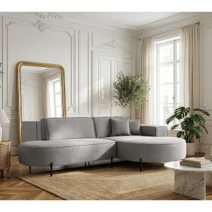 Hoekbank Parma Studio Hills, voor de woonkamer, stof Quelle rechts lichtgrijs (83) Hoekbank Parma Studio Hills, voor de woonkamer, stof Quelle rechts lichtgrijs (83)