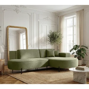 Hoekbank Parma Studio Hills, voor de woonkamer, Quelle-stof, rechts, groen (38) Hoekbank Parma Studio Hills, voor de woonkamer, Quelle-stof, rechts, groen (38)