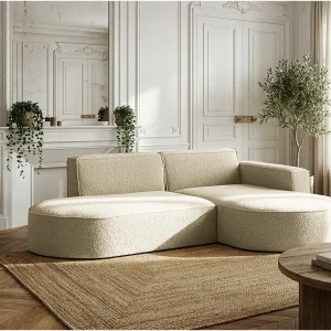 Hoekbank Parma Studio, voor de woonkamer, stof Quelle, rechts, beige (06) Hoekbank Parma Studio, voor de woonkamer, stof Quelle, rechts, beige (06)