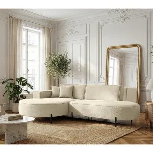 Hoekbank Parma Studio Hills, voor de woonkamer, stof Quelle, links, beige (06) Hoekbank Parma Studio Hills, voor de woonkamer, stof Quelle, links, beige (06)