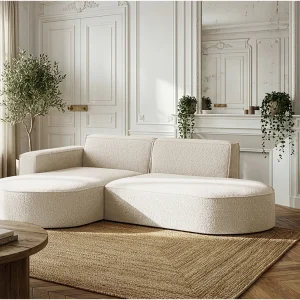 Hoekbank Parma Studio, voor de woonkamer, stof Quelle, links, crème (02) Hoekbank Parma Studio, voor de woonkamer, stof Quelle, links, crème (02)