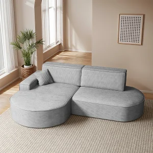 Hoekbank Modena Pro – comfort en stijl in een moderne designstof Poso Silver Links