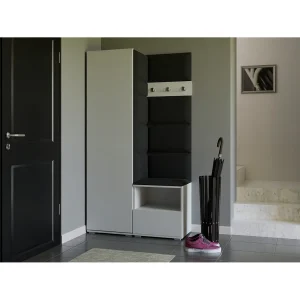 Halcombinatie Nela I – 100 cm – Mat Wit – Trinity 16 – Zwart Halcombinatie Nela I – 100 cm – Mat Wit – Trinity 16 – Zwart