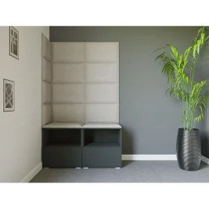 Halcombinatie Nela V – 100 cm – Grafiet – Trinity 01 – Crème Halcombinatie Nela V – 100 cm – Grafiet – Trinity 01 – Crème