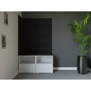 Halcombinatie Nela V – 100 cm – Mat Wit – Trinity 16 – Zwart Halcombinatie Nela V – 100 cm – Mat Wit – Trinity 16 – Zwart