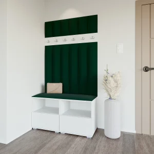 Halcombinatie Nela III LUX – 100 cm – Mat Wit – Trinity 28 – Flessengroen Halcombinatie Nela III LUX – 100 cm – Mat Wit – Trinity 28 – Flessengroen