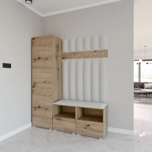 Halcombinatie Nela II LUX – 150 cm – Artisan Eiken – Trinity 32 – Lichtgrijs Halcombinatie Nela II LUX – 150 cm – Artisan Eiken – Trinity 32 – Lichtgrijs