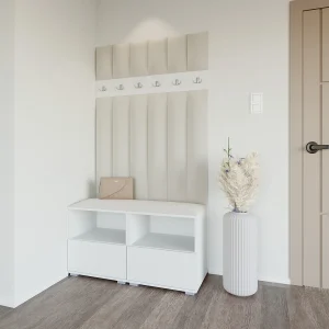 Halcombinatie Nela III LUX – 100 cm – Mat Wit – Trinity 01 – Crème Halcombinatie Nela III LUX – 100 cm – Mat Wit – Trinity 01 – Crème