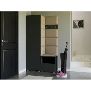 Halcombinatie Nela I – 100 cm – Grafiet – Trinity 04 – Beige Halcombinatie Nela I – 100 cm – Grafiet – Trinity 04 – Beige