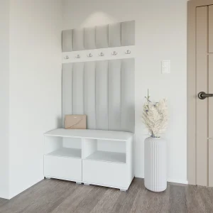 Halcombinatie Nela III LUX – 100 cm – Mat Wit – Trinity 32 – Lichtgrijs Halcombinatie Nela III LUX – 100 cm – Mat Wit – Trinity 32 – Lichtgrijs