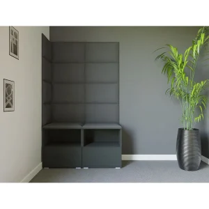 Halcombinatie Nela V – 100 cm – Grafiet – Trinity 15 – Donkergrijs Halcombinatie Nela V – 100 cm – Grafiet – Trinity 15 – Donkergrijs