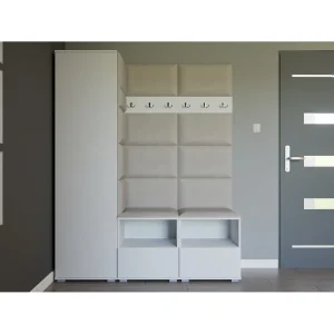 Halcombinatie Nela II – 150 cm – Mat Wit – Trinity 01 – Crème