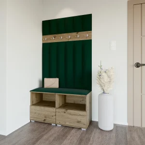 Halcombinatie Nela III LUX – 100 cm – Artisan Eiken – Trinity 28 – Flessengroen Halcombinatie Nela III LUX – 100 cm – Artisan Eiken – Trinity 28 – Flessengroen