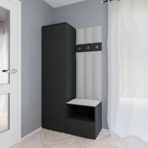 Halcombinatie Nela I LUX – 100 cm – Grafiet – Trinity 32 – Lichtgrijs