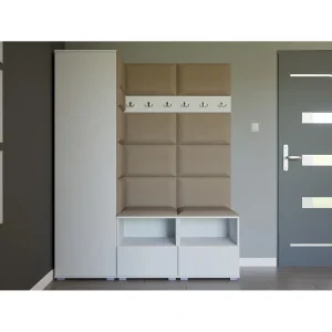 Halcombinatie Nela II – 150 cm – Mat Wit – Trinity 04 – Beige