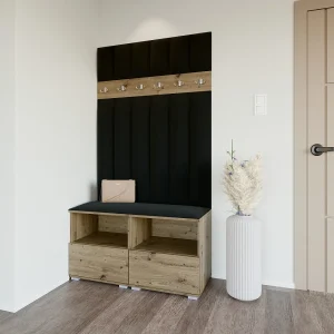 Halcombinatie Nela III LUX – 100 cm – Artisan Eiken – Trinity 16 – Zwart Halcombinatie Nela III LUX – 100 cm – Artisan Eiken – Trinity 16 – Zwart