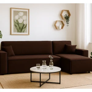 Hoekbank DENIS L met slaapfunctie 135×200 Riviera 28