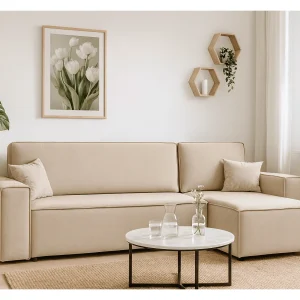 Hoekbank DENIS L met slaapfunctie 135×200 Riviera 21