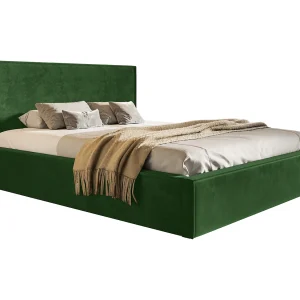 Gestoffeerd bed 140×200 Kyoto – tweepersoonsbed met opbergruimte – metalen lattenbodem, fluwelen Groen (Amor Velvet 4311) Gestoffeerd bed 140×200 Kyoto – tweepersoonsbed met opbergruimte – metalen lattenbodem, fluwelen Groen (Amor Velvet 4311)
