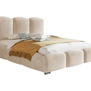 Gestoffeerd bed met opbergruimte 180×200 Roma – tweepersoonsbed, metalen lattenbodem, fluwelen Beige (Amor Velvet 4304) Gestoffeerd bed met opbergruimte 180×200 Roma – tweepersoonsbed, metalen lattenbodem, fluwelen Beige (Amor Velvet 4304)