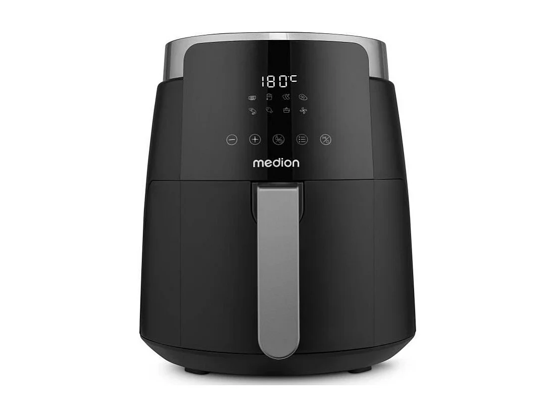Heteluchtfriteuse MEDION MD13030 4,7L Roestvrij Staal 1500W Digitaal 8 Programma's 80-200°C
