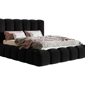 Gestoffeerd bed 140×200 Madeno – metalen lattenbodem, opbergruimte – fluweel, Zwart (Amor Velvet 4322) Gestoffeerd bed 140×200 Madeno – metalen lattenbodem, opbergruimte – fluweel, Zwart (Amor Velvet 4322)