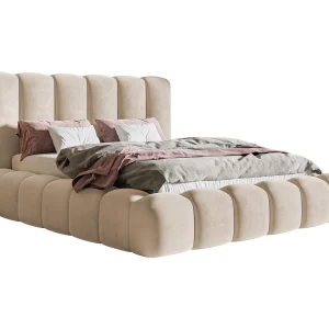Gestoffeerd bed 140×200 Madeno – metalen lattenbodem, opbergruimte – fluweel, Beige (Amor Velvet 4304) Gestoffeerd bed 140×200 Madeno – metalen lattenbodem, opbergruimte – fluweel, Beige (Amor Velvet 4304)