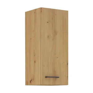 Hangkast MODENA 30 cm ambachtelijke eik en mat zwart met LED, soft close draaideur, geoptimaliseerde opbergruimte Hangkast MODENA 30 cm ambachtelijke eik en mat zwart met LED, soft close draaideur, geoptimaliseerde opbergruimte
