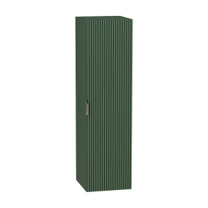 Hangende badkamerkolom WENA, gecanneleerde fronten, Willy, 120x33x33 cm, Groen