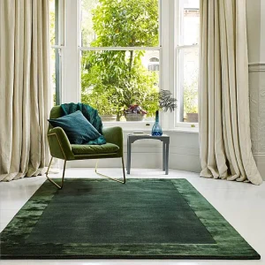 Handgemaakte tapijt Handgemaakte tapijt van wol en viscose – 160x230cm – Groen – Ascot Handgemaakte tapijt Handgemaakte tapijt van wol en viscose – 160x230cm – Groen – Ascot