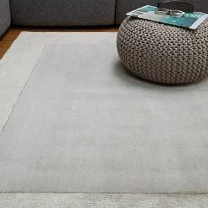 Handgemaakte tapijt Handgemaakte tapijt van wol en viscose – 120x170cm – Zilver – Ascot Handgemaakte tapijt Handgemaakte tapijt van wol en viscose – 120x170cm – Zilver – Ascot