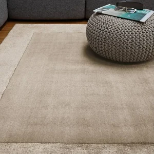 Handgemaakte tapijt Handgemaakte tapijt van wol en viscose – 160x230cm – Beige – Ascot Handgemaakte tapijt Handgemaakte tapijt van wol en viscose – 160x230cm – Beige – Ascot