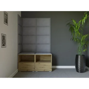 Halcombinatie Nela V – 100 cm – Artisan Eiken – Trinity 32 – Lichtgrijs