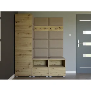Halcombinatie Nela II – 150 cm – Artisan Eiken – Trinity 04 – Beige