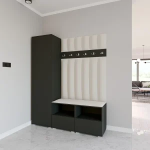 Halcombinatie Nela II LUX – 150 cm – Grafiet – Trinity 01 – Crème Halcombinatie Nela II LUX – 150 cm – Grafiet – Trinity 01 – Crème