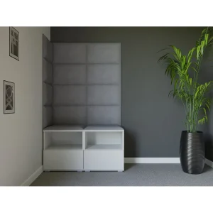 Halcombinatie Nela V – 100 cm – Mat Wit – Trinity 32 – Lichtgrijs Halcombinatie Nela V – 100 cm – Mat Wit – Trinity 32 – Lichtgrijs