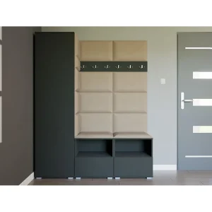 Halcombinatie Nela II – 150 cm – Grafiet – Trinity 04 – Beige