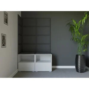 Halcombinatie Nela V – 100 cm – Mat Wit – Trinity 15 – Donkergrijs Halcombinatie Nela V – 100 cm – Mat Wit – Trinity 15 – Donkergrijs
