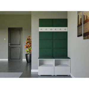 Halcombinatie Nela III – 100 cm – Mat Wit – Trinity 28 – Flessengroen Halcombinatie Nela III – 100 cm – Mat Wit – Trinity 28 – Flessengroen